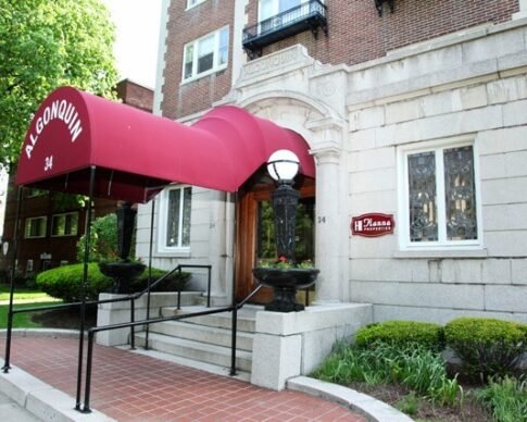 Entrance to The Algonquin on South Goodman Street